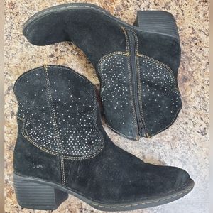 boc Black Suede embellished Sparkle  BOC BOOTS 8.5 Vegan GUC